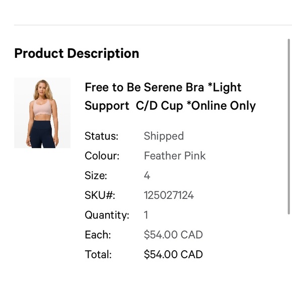 Lululemon Free to be Serene Sport Bra - Picture 5 of 9